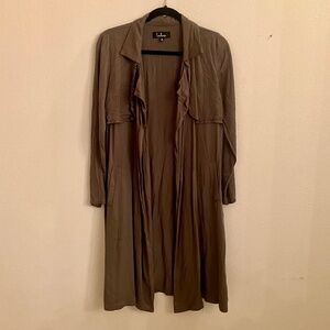 Lulus Olive Green Duster Coat